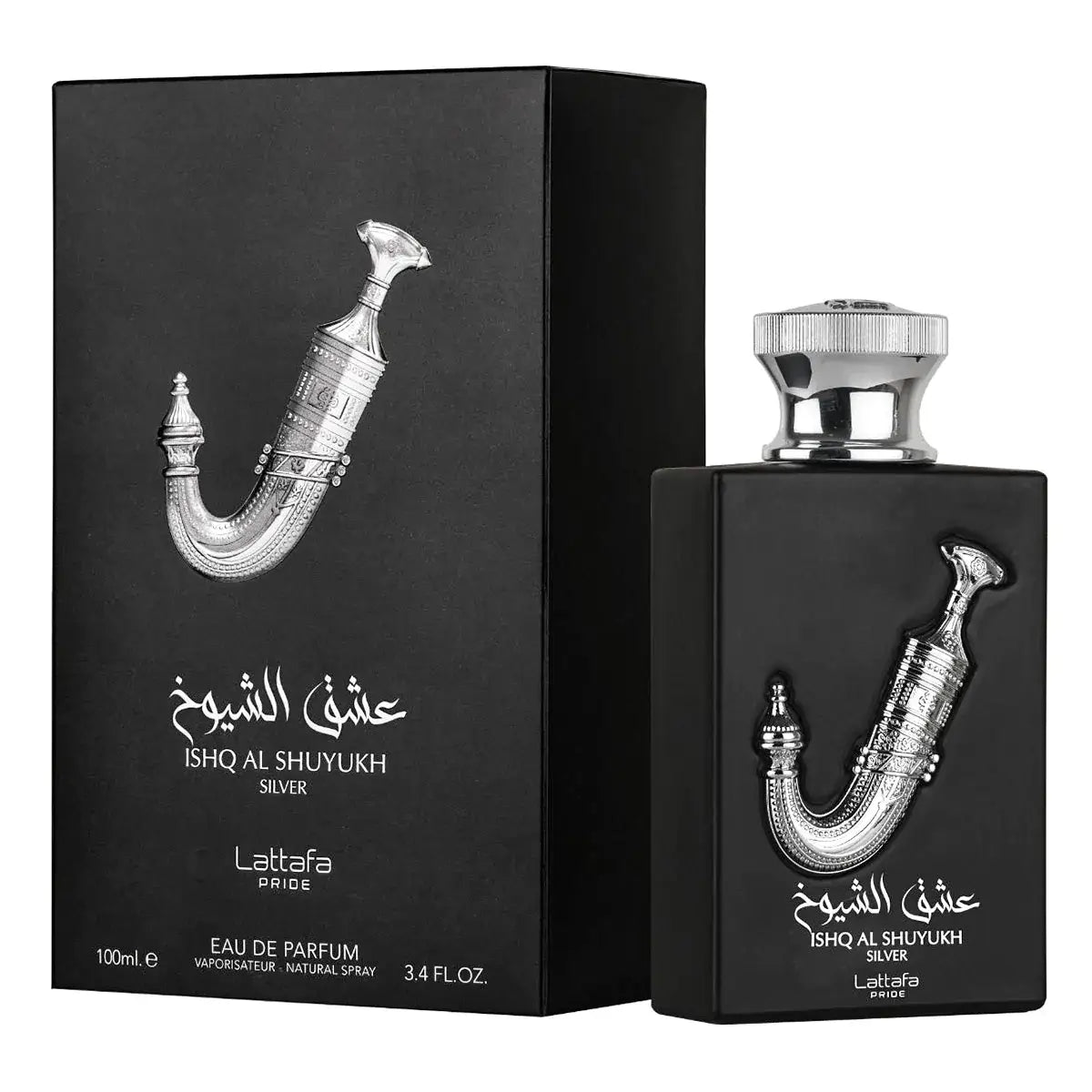 Ishq Al Shuyukh Silver EDP 100ml by Lattafal 
